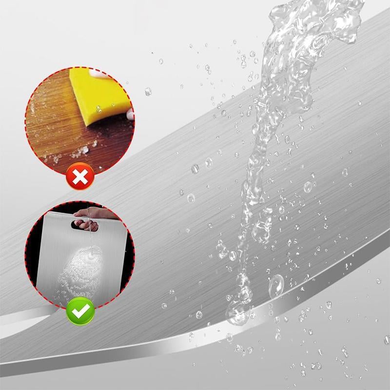 🏆 Vente Flash ⚡ Plus de 50 000 ventes ! Presque épuisé 💥🎉🔥 Planche à Découper Inox Double Face – Cadeau Idéal