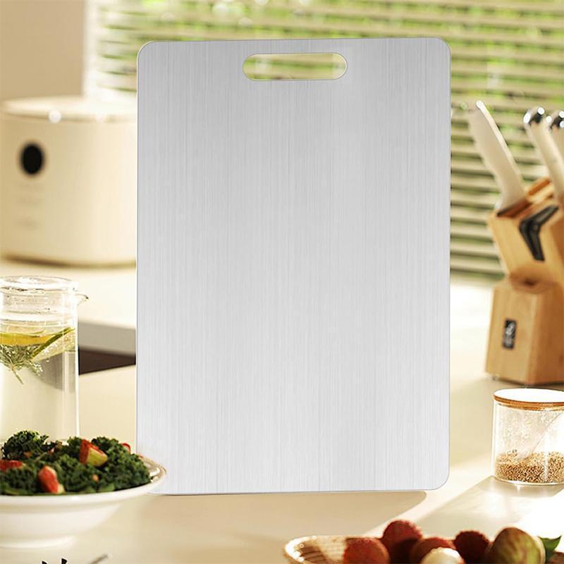 🏆 Vente Flash ⚡ Plus de 50 000 ventes ! Presque épuisé 💥🎉🔥 Planche à Découper Inox Double Face – Cadeau Idéal