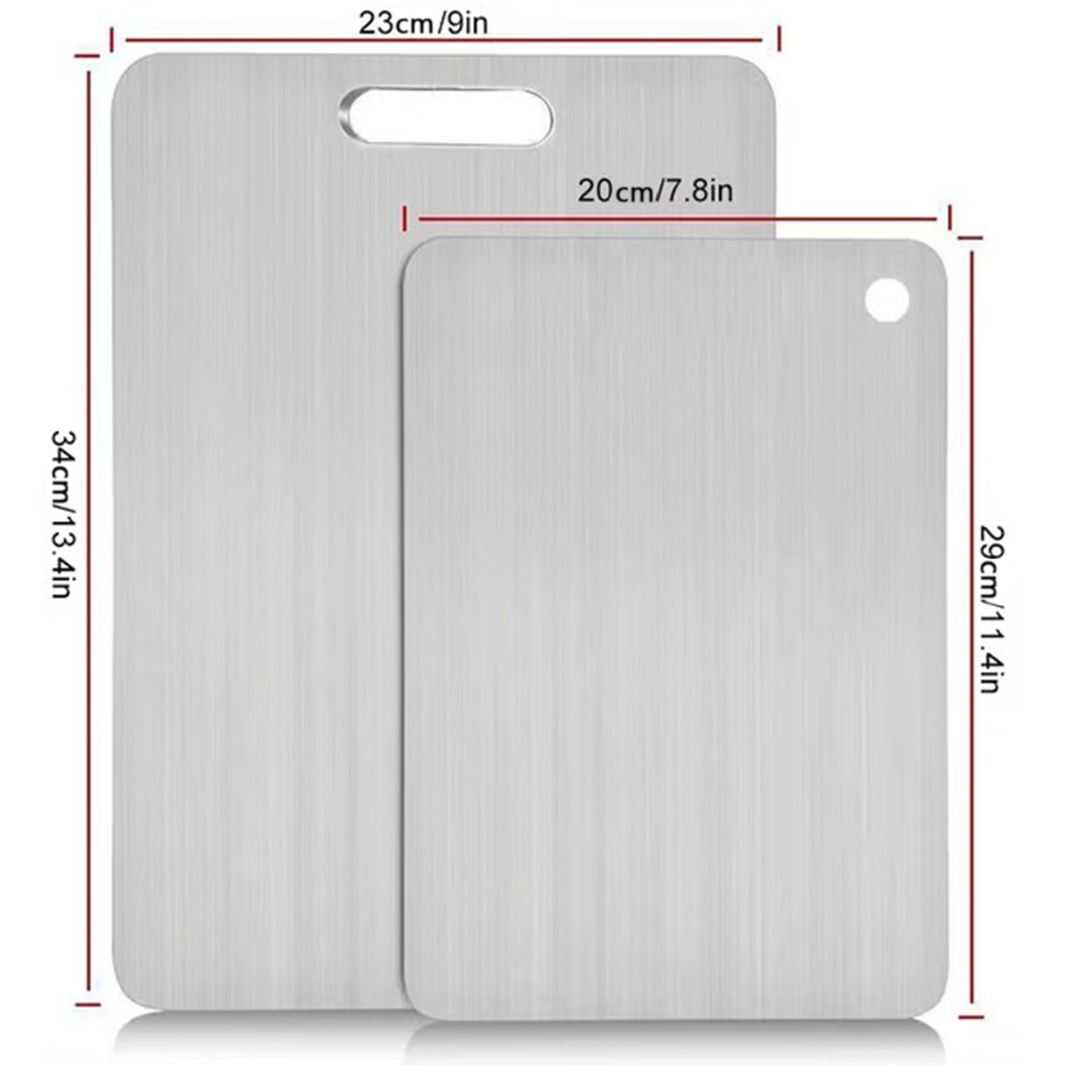 🏆 Vente Flash ⚡ Plus de 50 000 ventes ! Presque épuisé 💥🎉🔥 Planche à Découper Inox Double Face – Cadeau Idéal