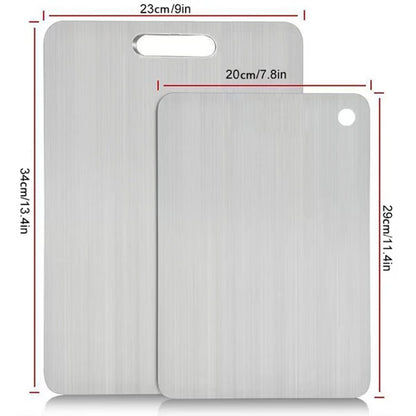 🏆 Vente Flash ⚡ Plus de 50 000 ventes ! Presque épuisé 💥🎉🔥 Planche à Découper Inox Double Face – Cadeau Idéal